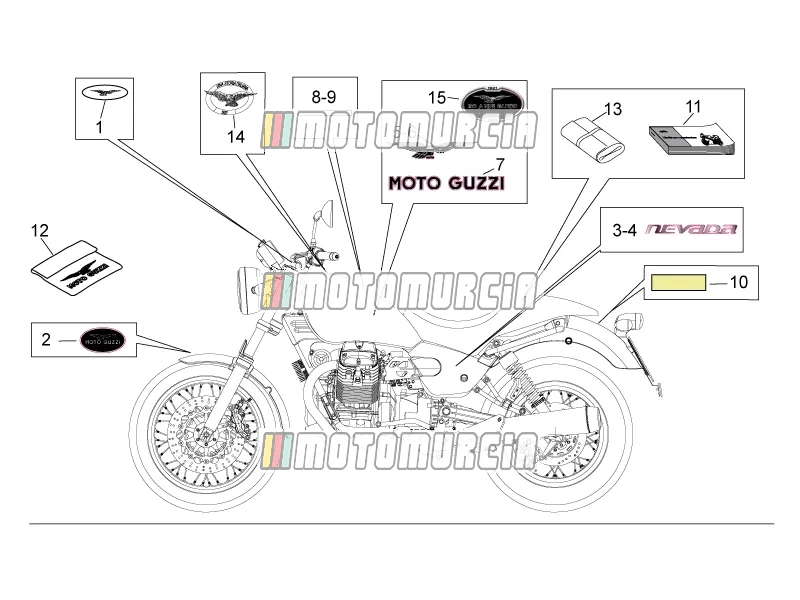 Sticker en plaat set