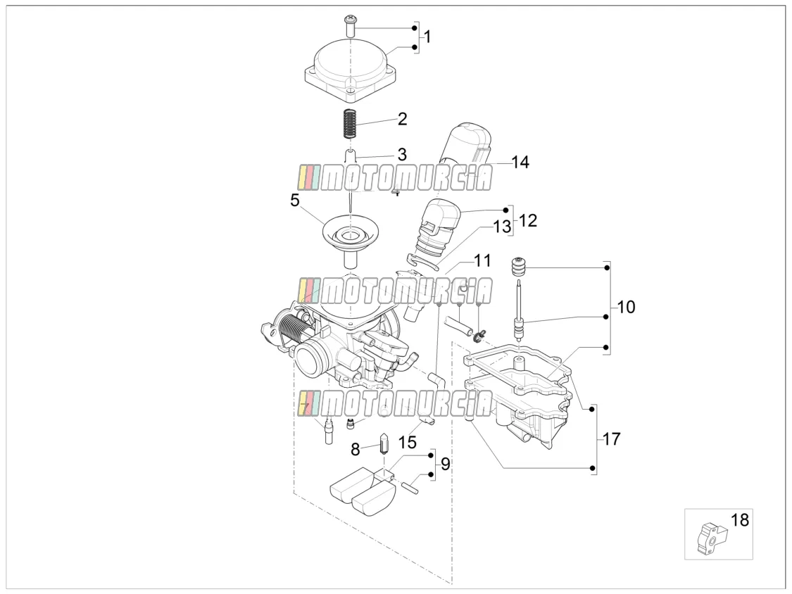 Composants du carburateur