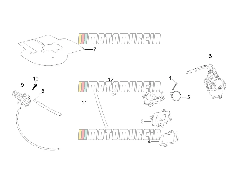 Motor » carburateur - oliepomp assy.