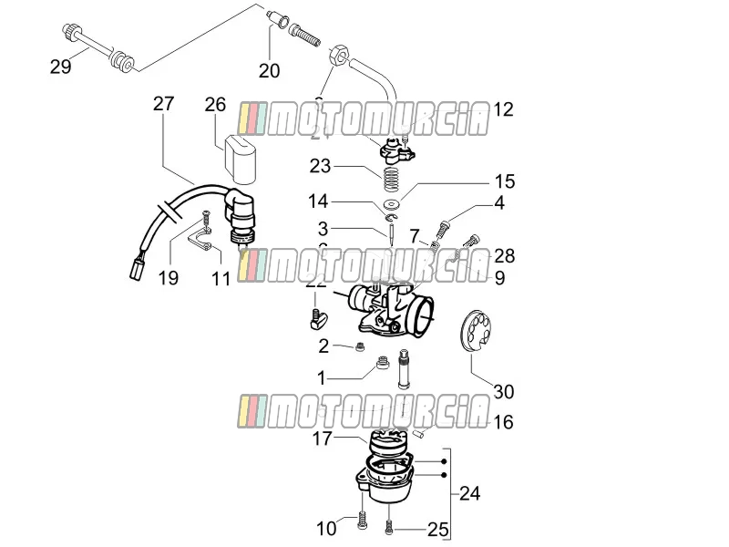 Composants du carburateur