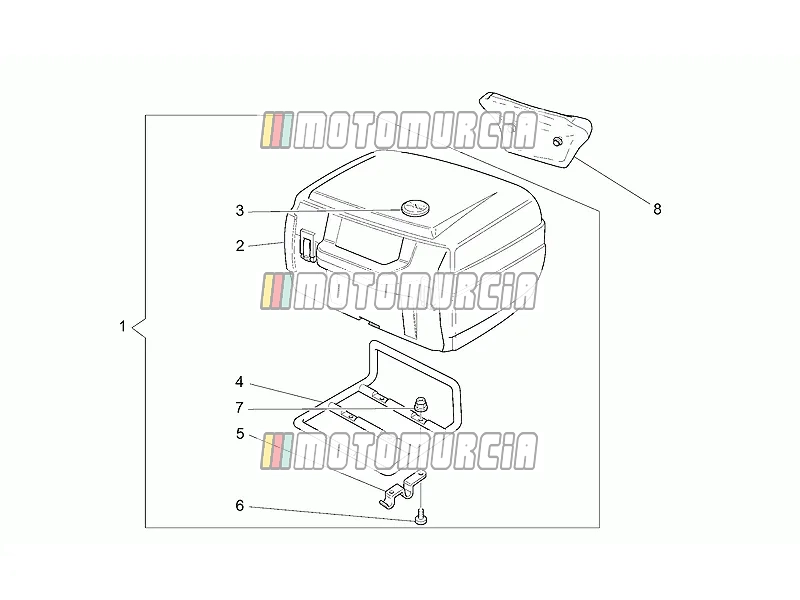 Top case 40 l