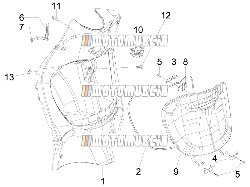 Front Glove-box - Knee-guard Panel