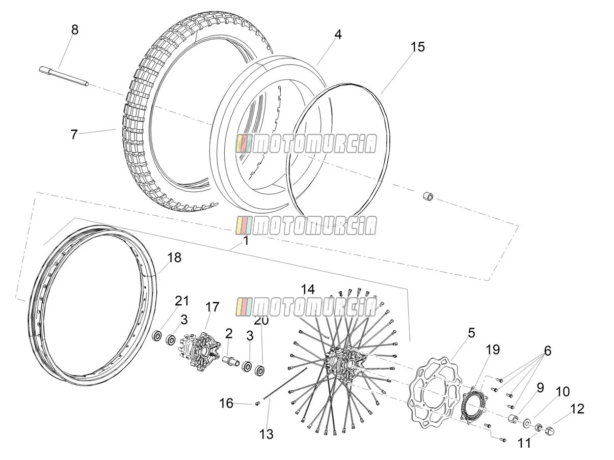 Roue avant