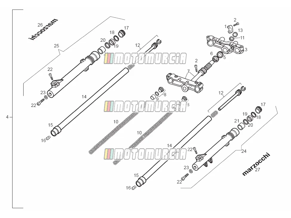 Fourche avant marzocchi