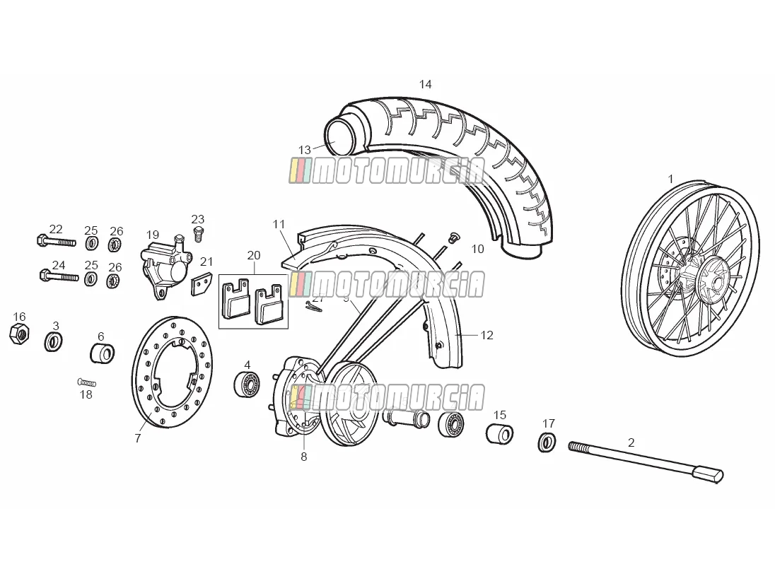 Roue avant