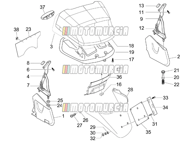 Rear Cover - Splash Guard