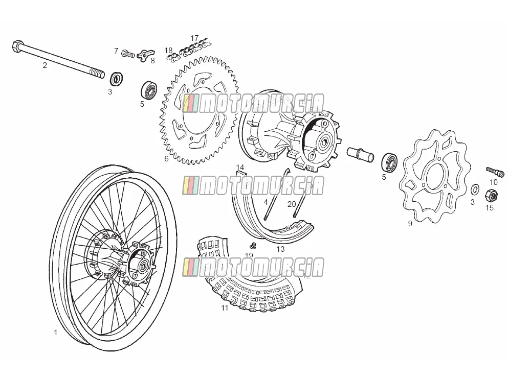 Roue arrière