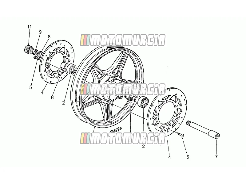 Roue avant