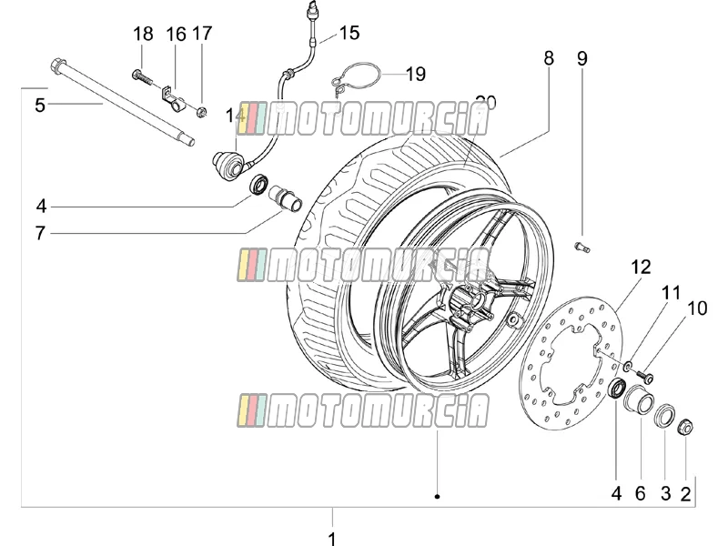 Roue avant