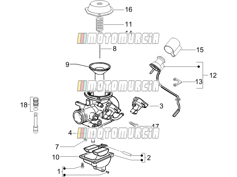 Composants du carburateur