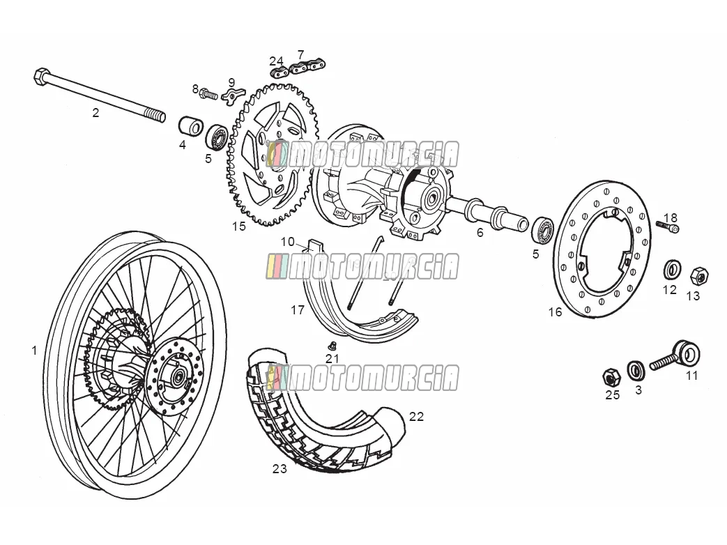 Roue arrière