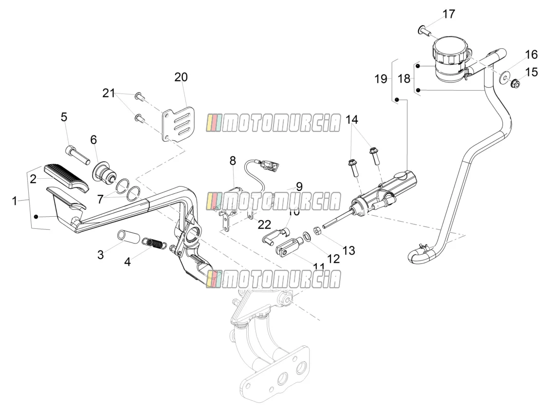 Achterste hoofdcilinder