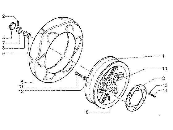 Roue arrière
