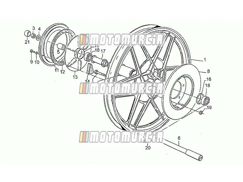 Achter wh, aluminium, 1e serie