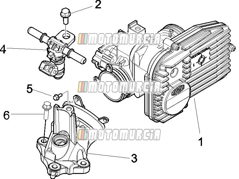 Corps de papillon - injecteur - joint d'induction