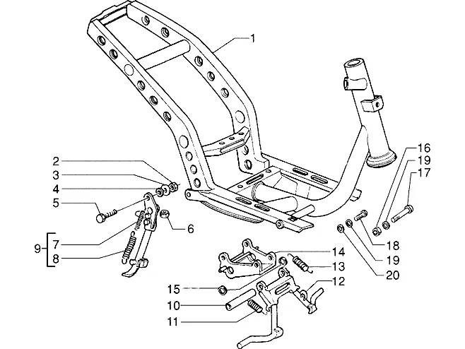 Chassis-centrale standaard
