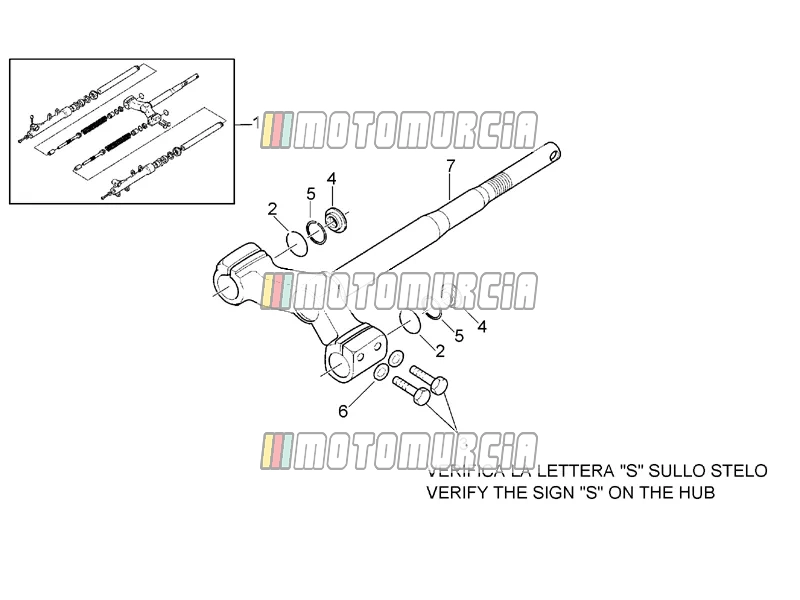 Fourche avant - base de potence