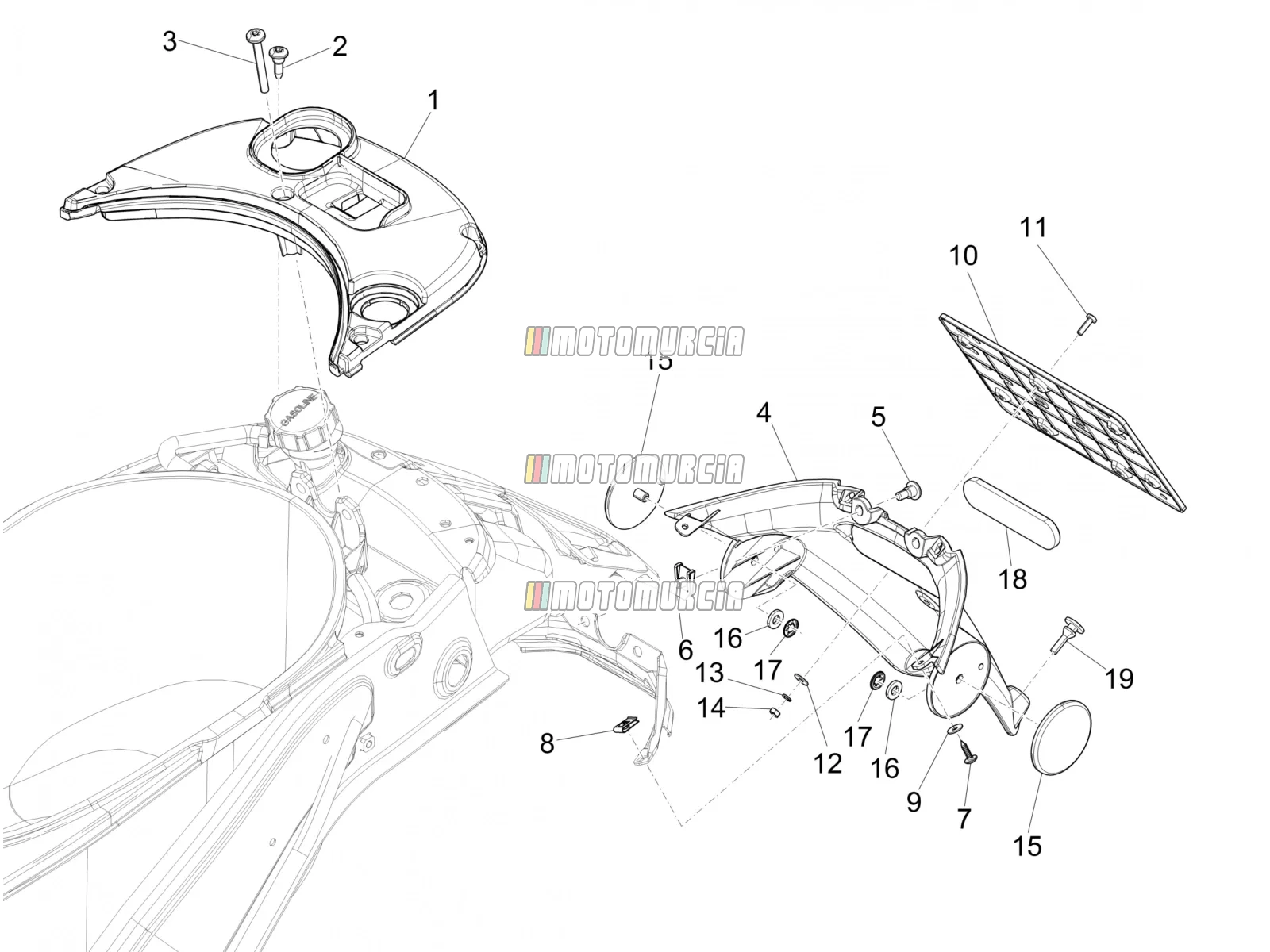 Rear Cover - Splash Guard