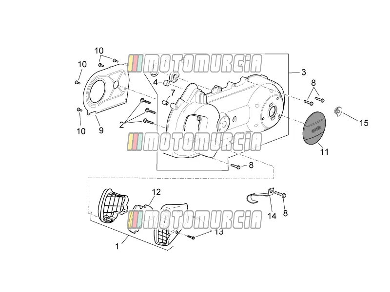 Variator deksel