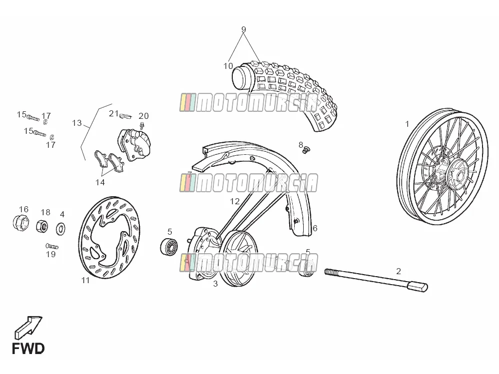 Roue avant