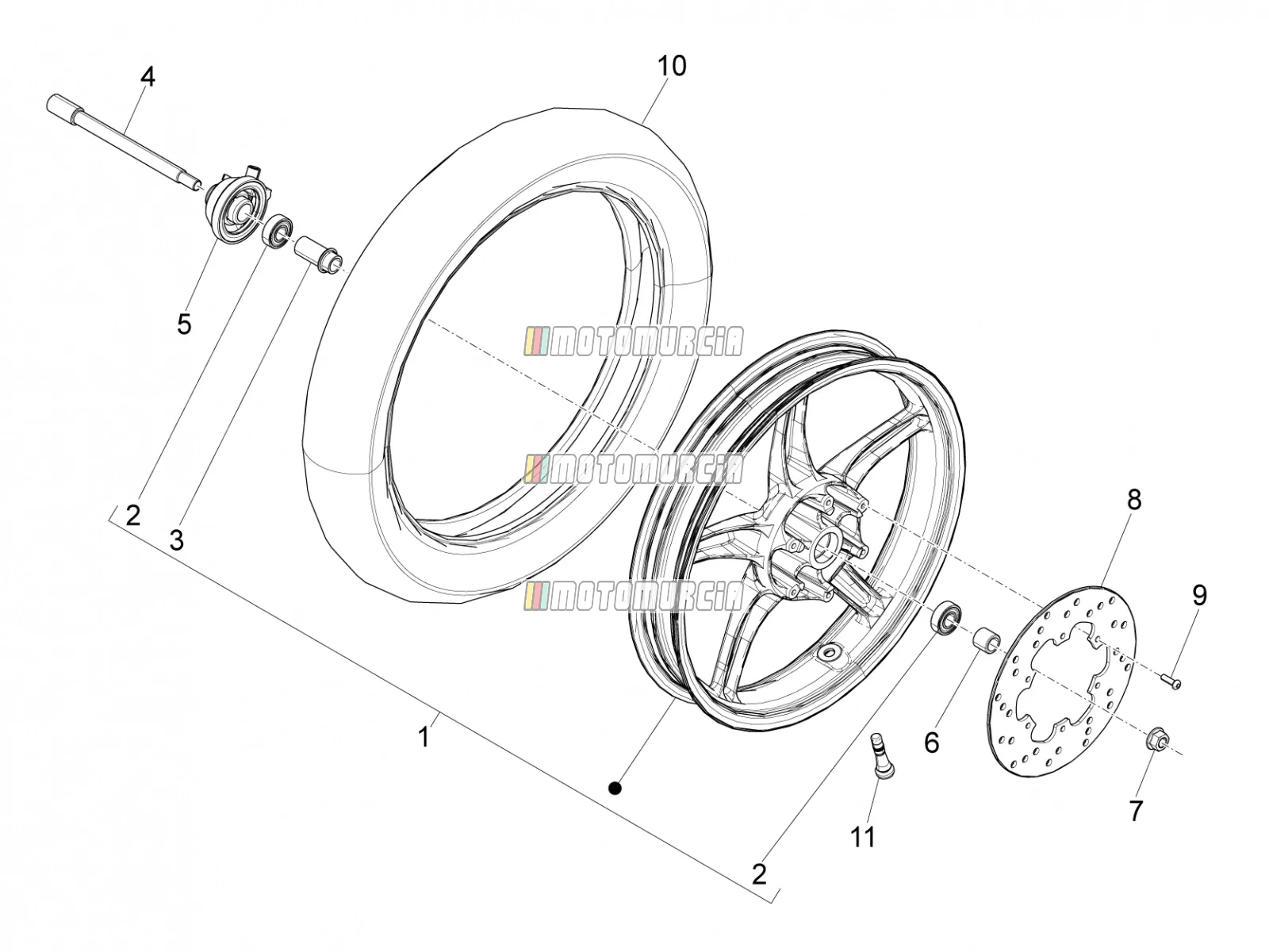 Roue avant