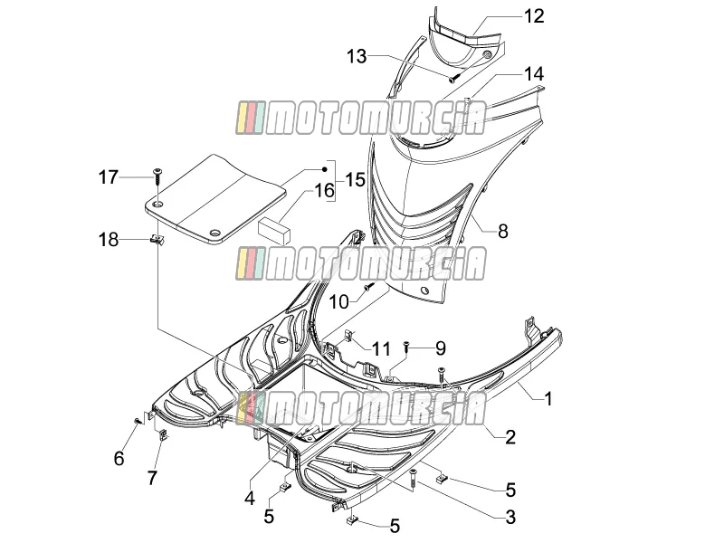 Cache central - repose-pieds