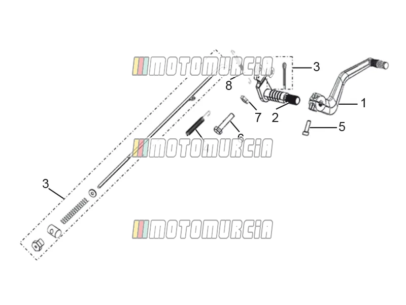Rear Brake Pedal Assembly