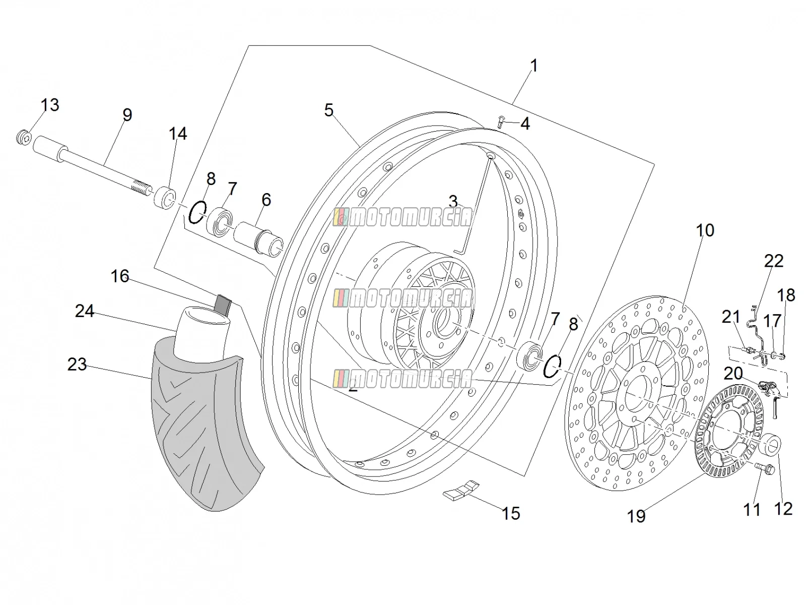 Roue avant I