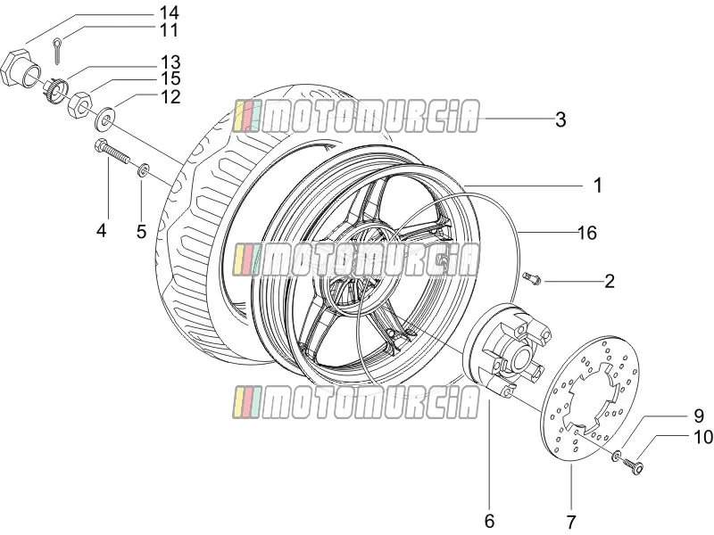 Roue arrière