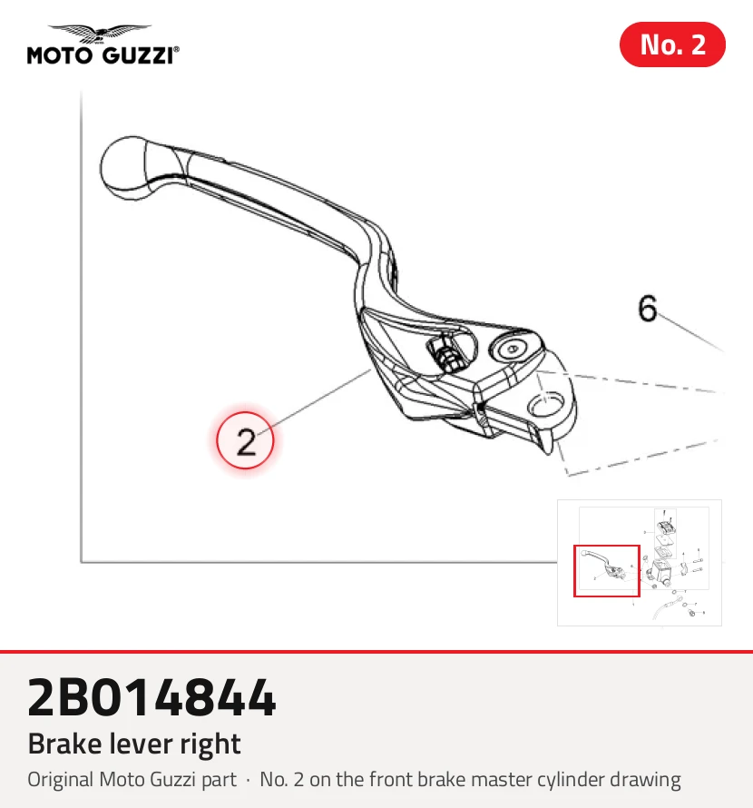 Brake lever right