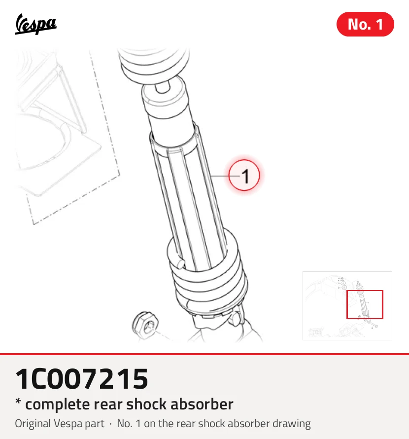 * COMPLETE REAR SHOCK ABSORBER