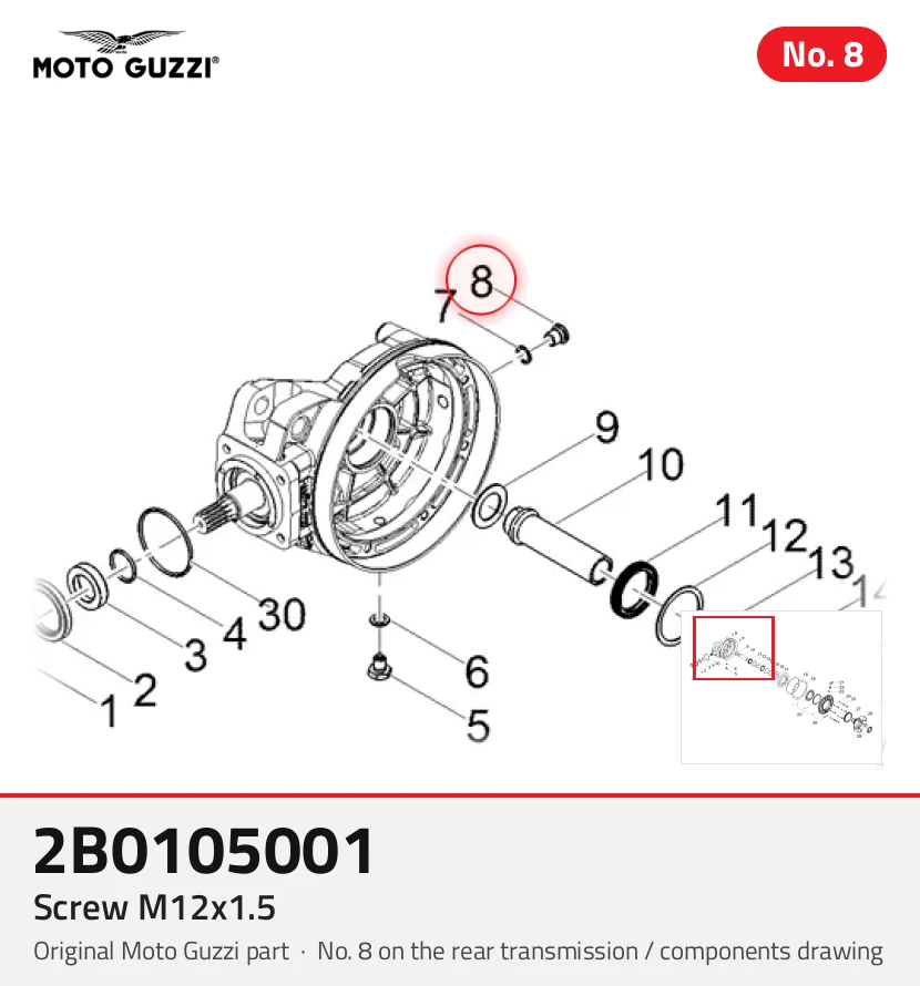 Tornillo M12X1.5