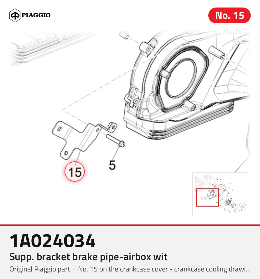 Supp. Bracket Frein Pipe-Airbox Wit