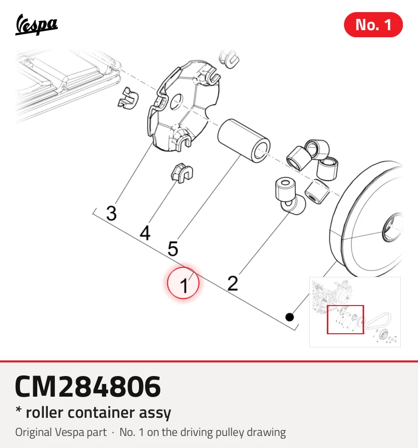 * ROLLER CONTAINER ASSY