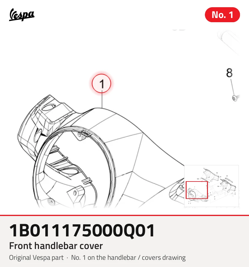 Front handlebar cover