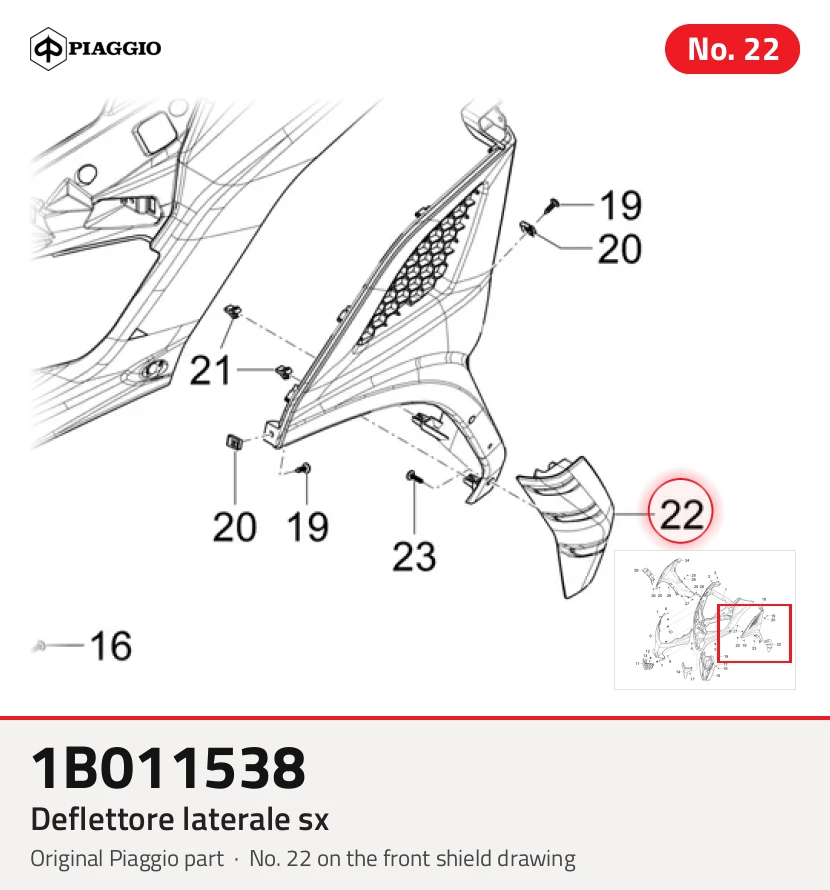 DEFLETTORE LATERALE SX
