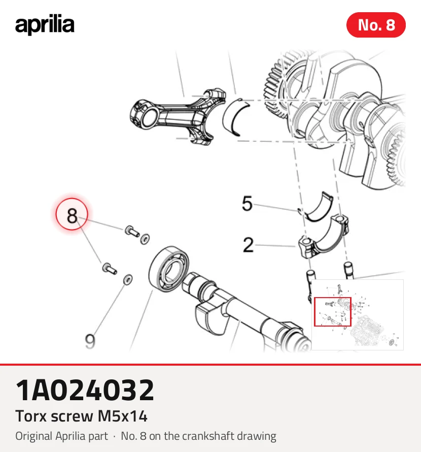 Torx bout M5x14