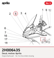 Decalque, Motivo: Aprilia