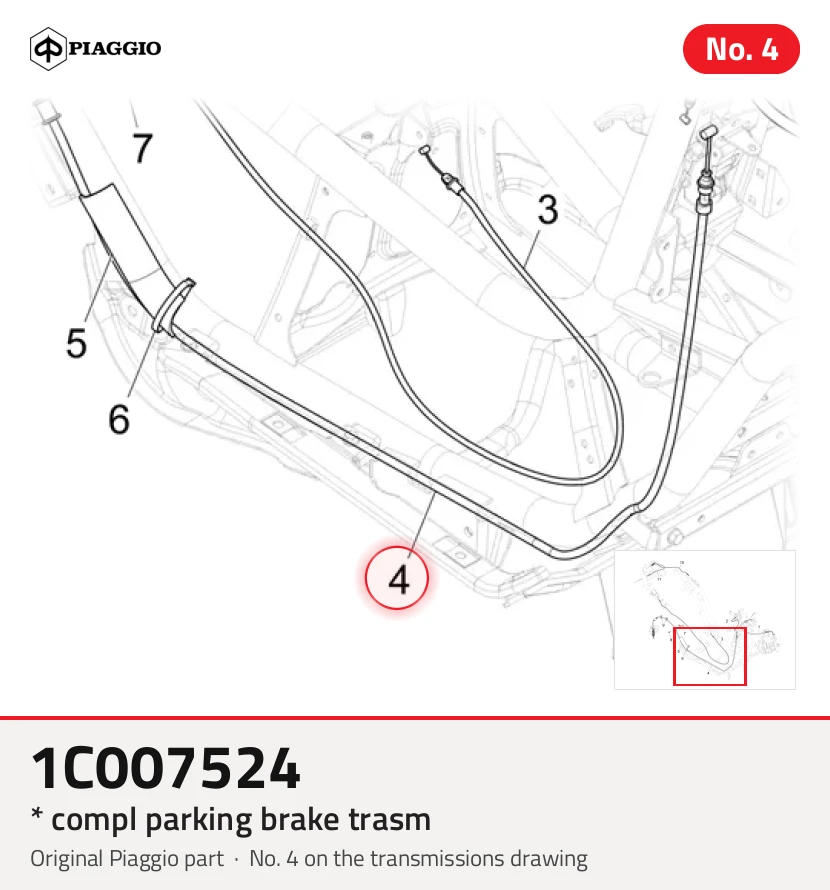 * Trumas de freio de estacionamento compl