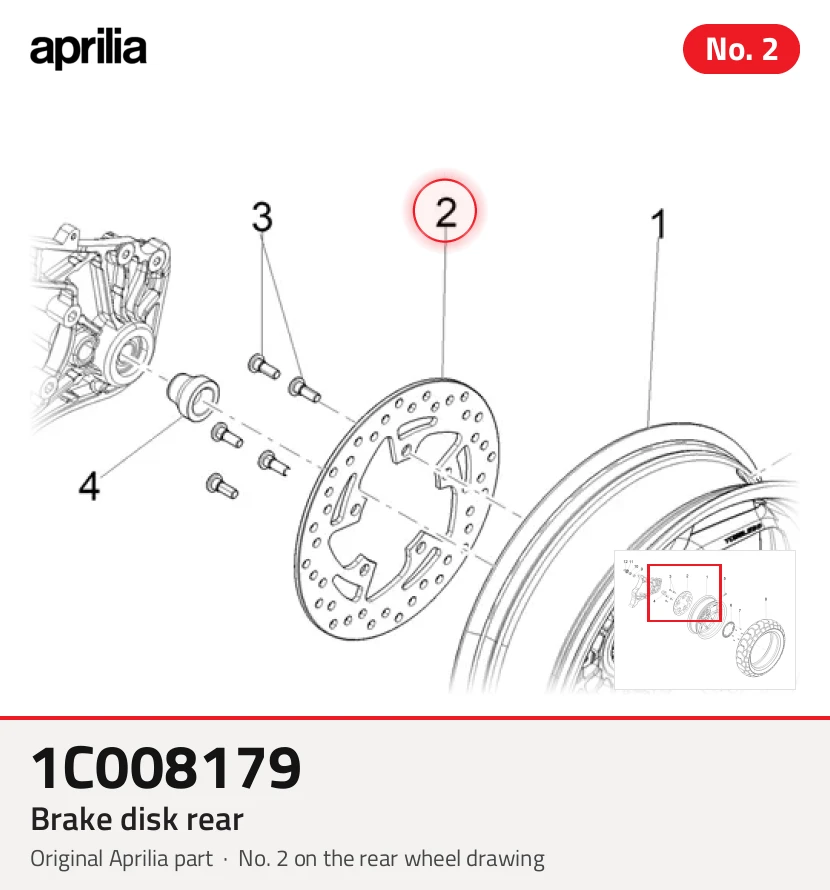 Brake disk rear