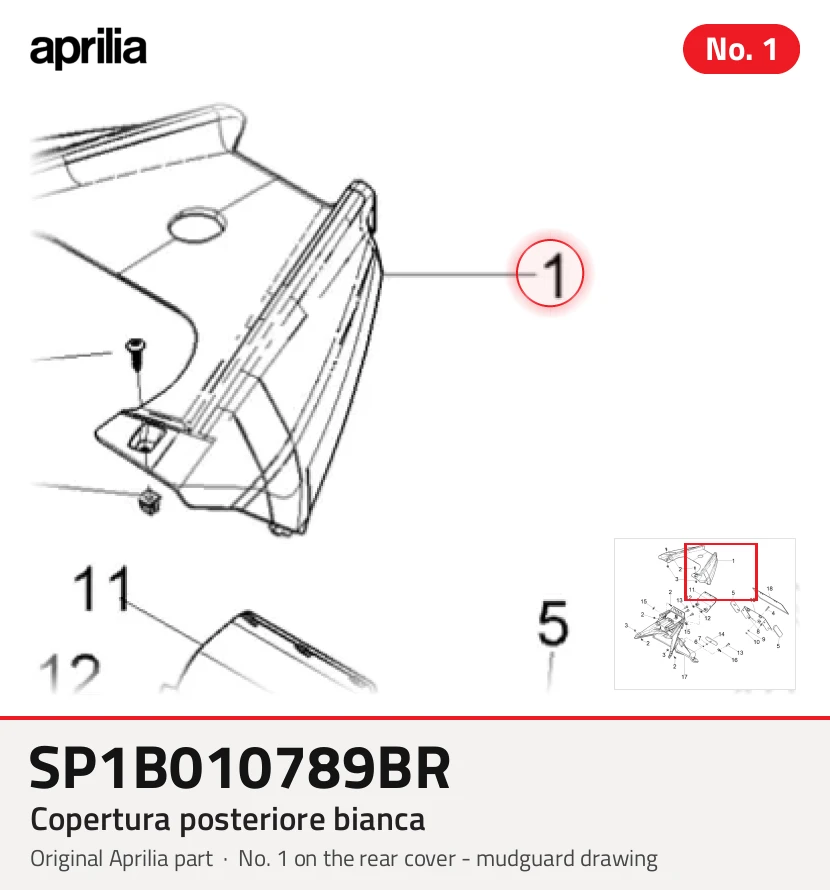 Capa traseira branca