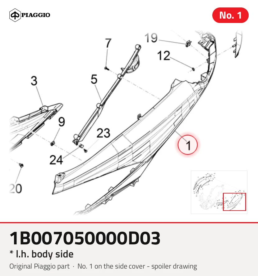 * L.H. lado do corpo