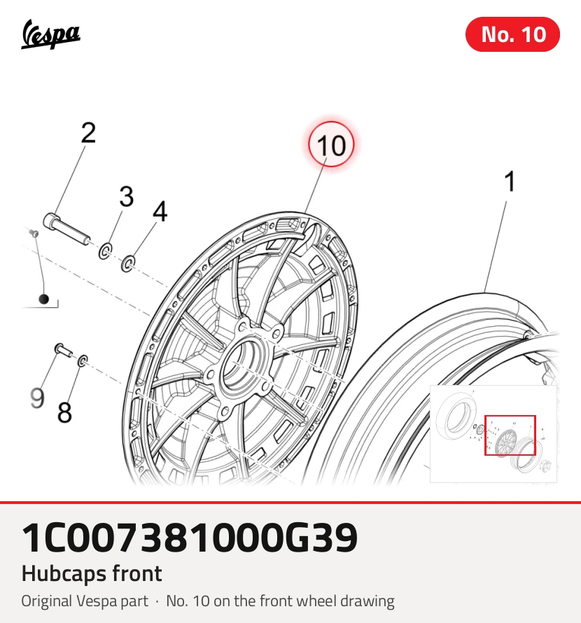 Hubcaps z przodu