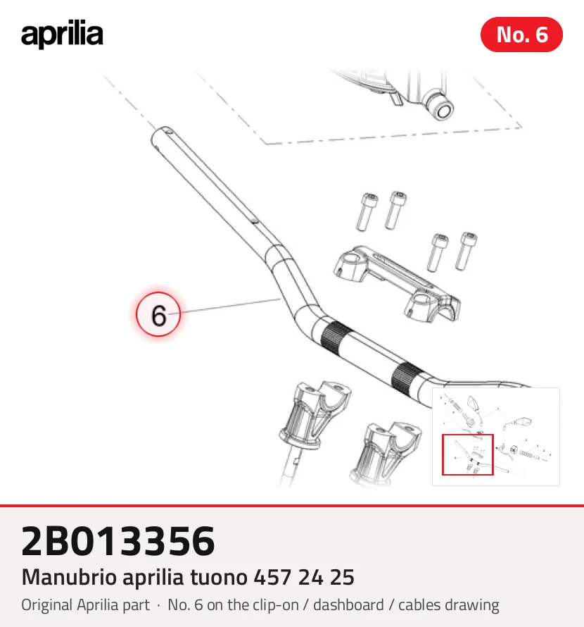 Lenker APRILIA TUONO 457 24 25
