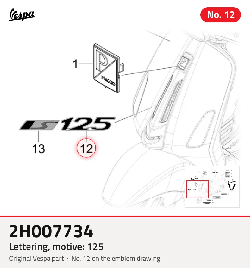 Lettering, motive: 125