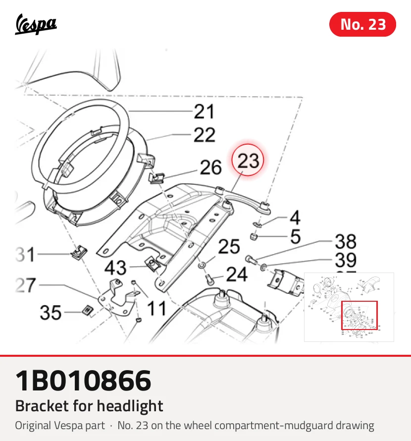 Suporte para o farol