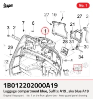 Vano bagagli blu, suffisso: A19_sky blue A19