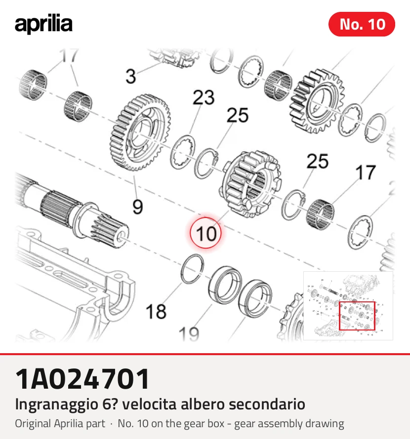 Ingranaggio 6? Velocita Albero Secondario