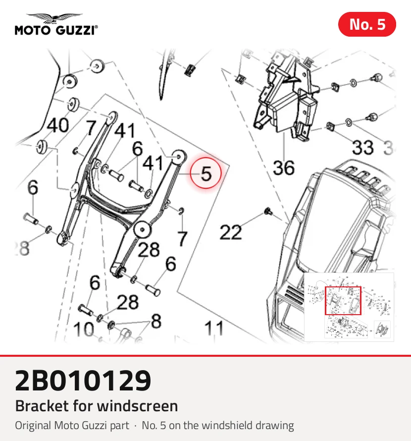 Bracket for windscreen