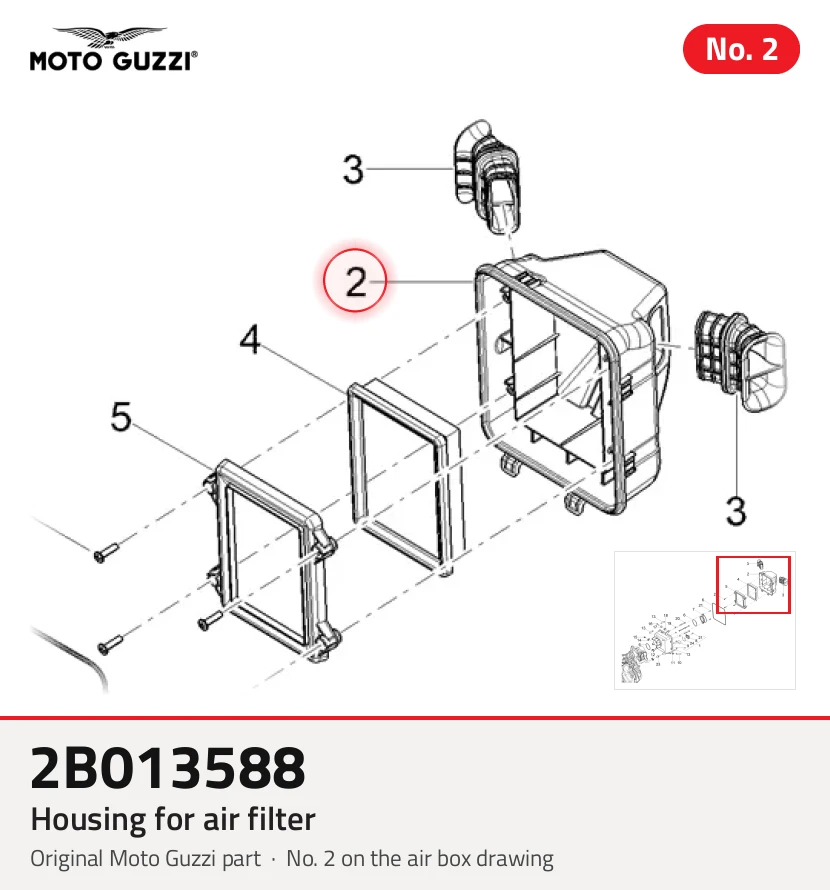 Housing for air filter